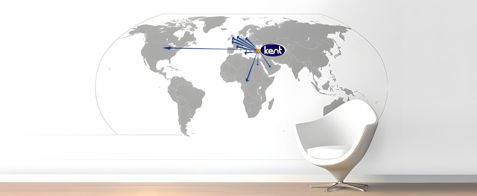 Kent'in dünya üzerindeki distribütör ağı