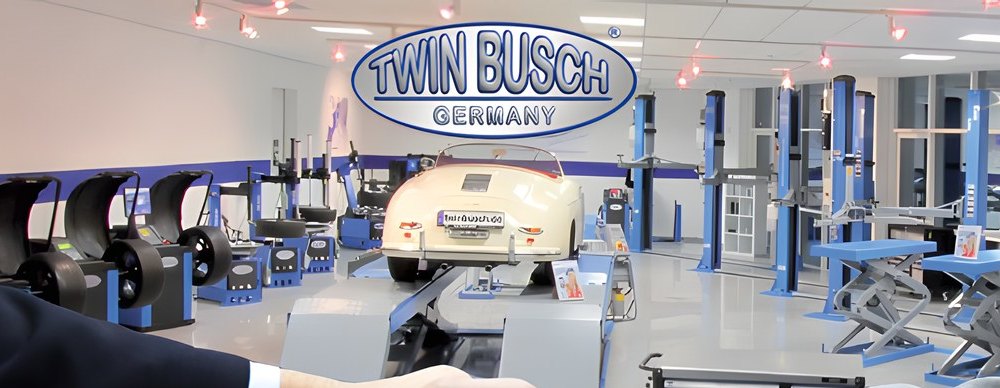 Twin Busch garaj ekipmanları showroom